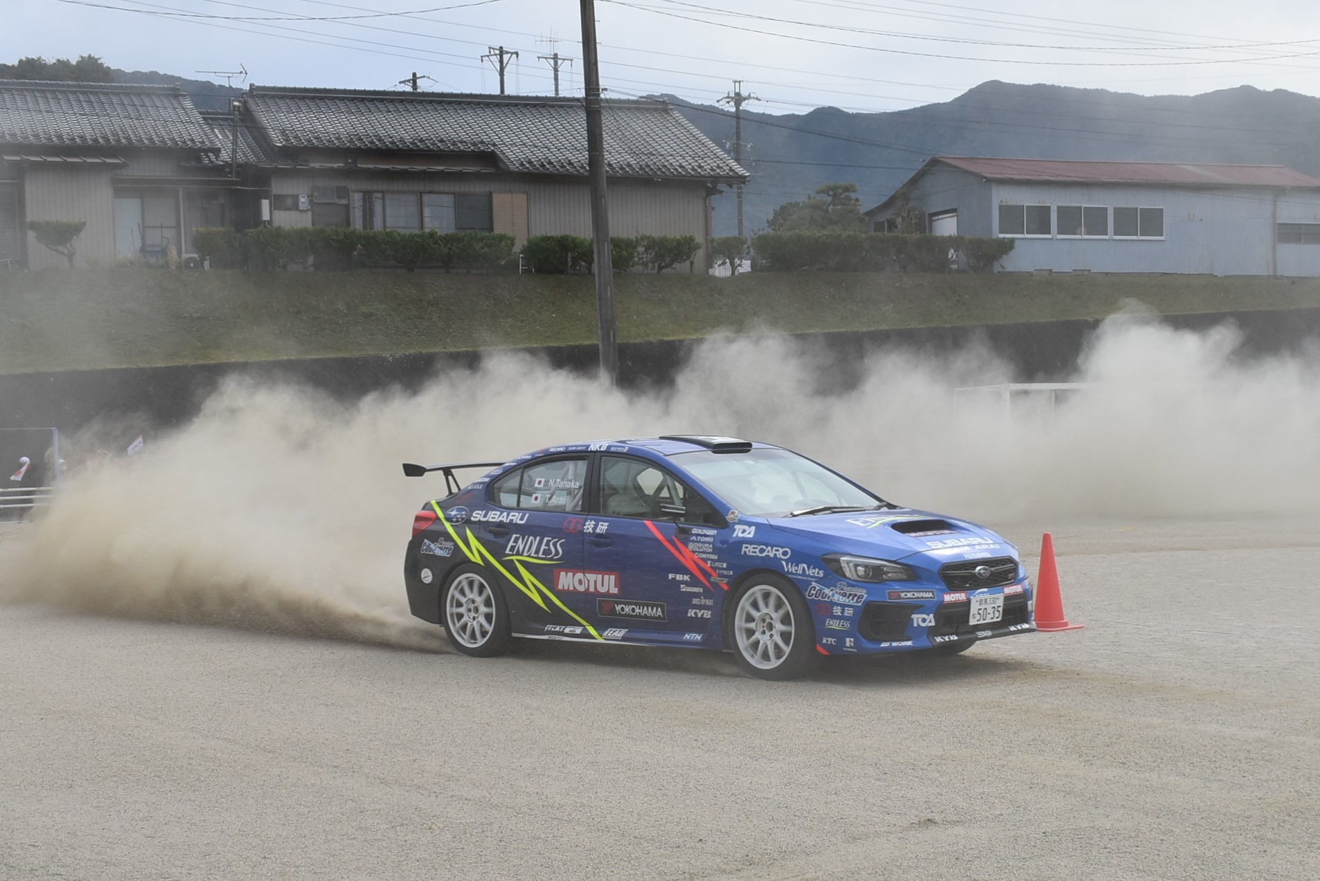 新井選手の模擬走行