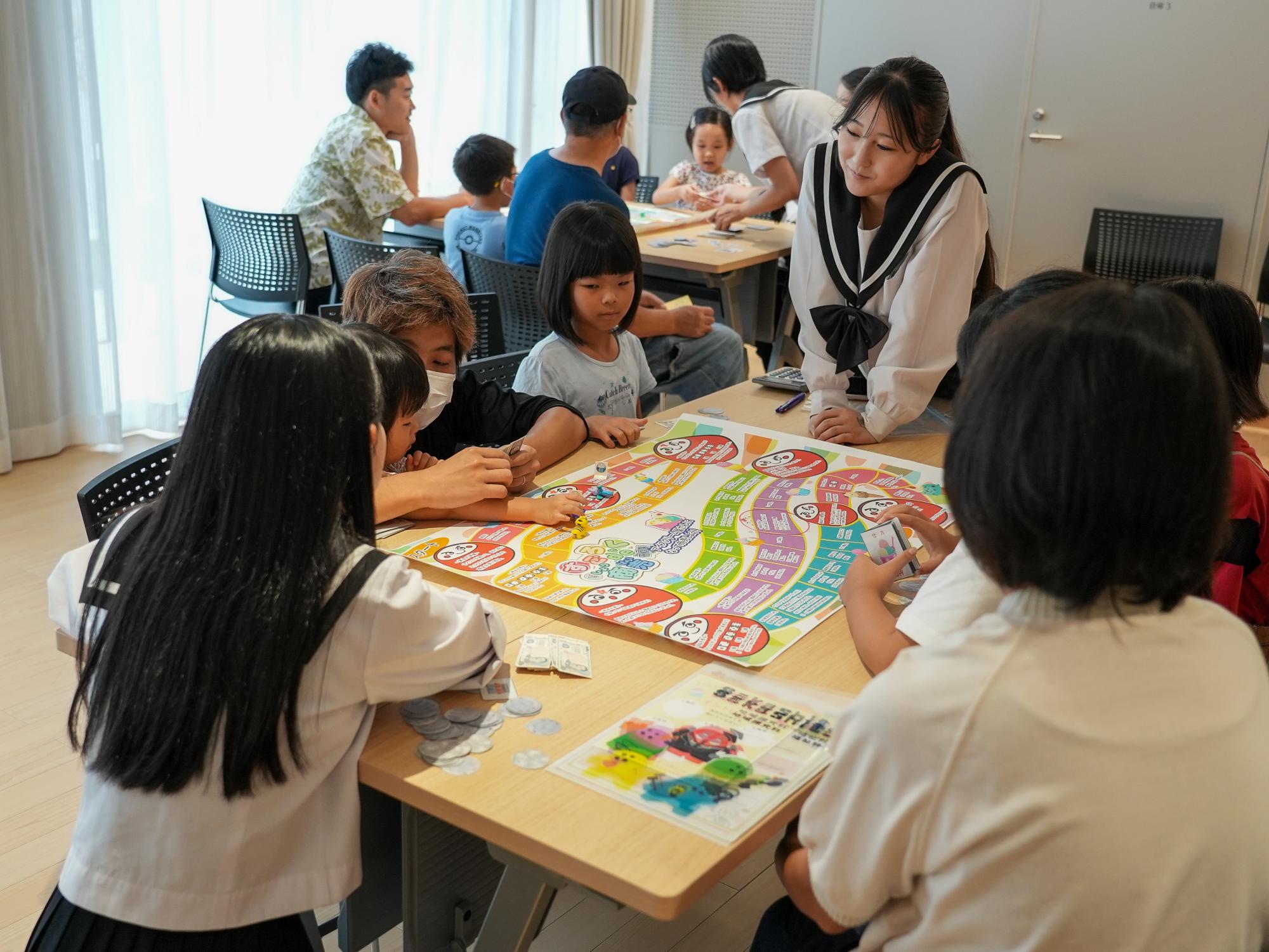 中津商業高校のブースの様子