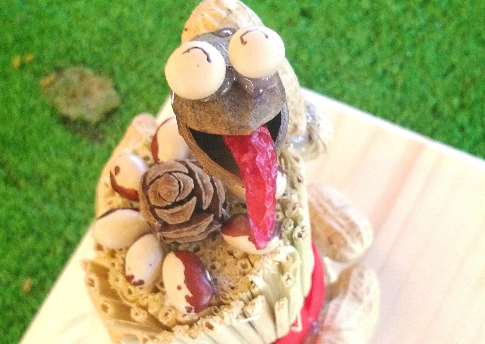 ワークショップで作られたヘビ