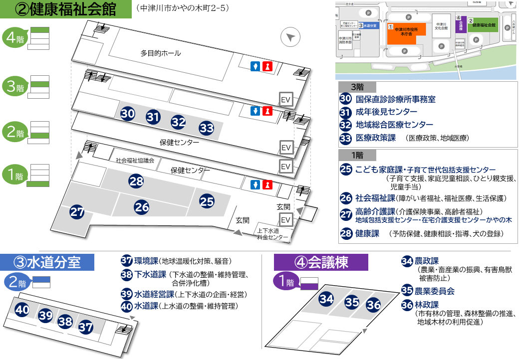 健康福祉会館フロア図