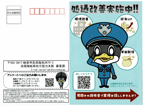 ダイレクトはがき表面