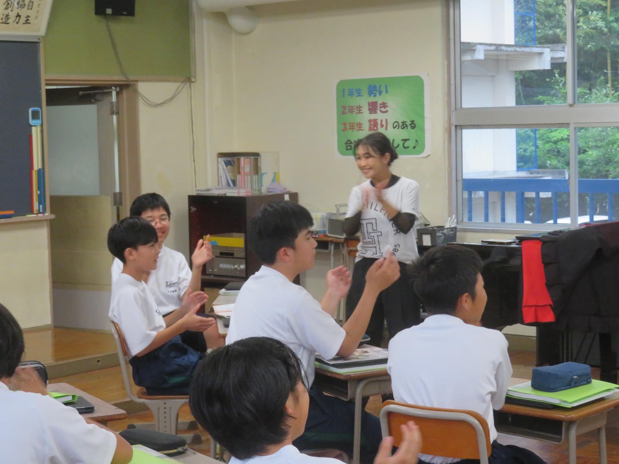 6年生の時の先生との再会／中津川市