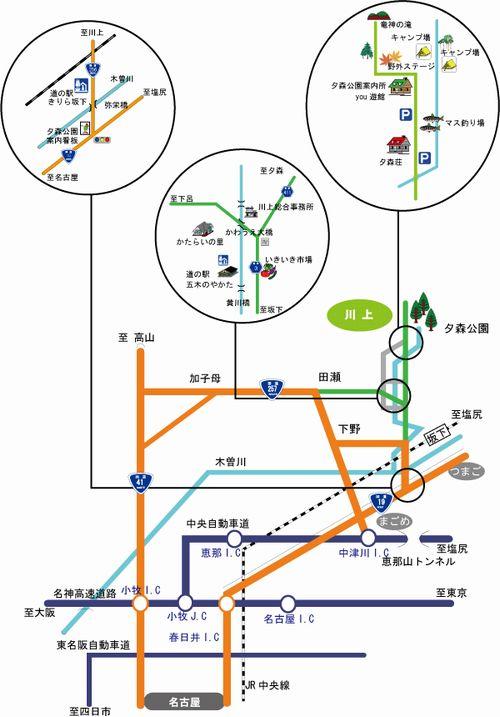 川上案内地図