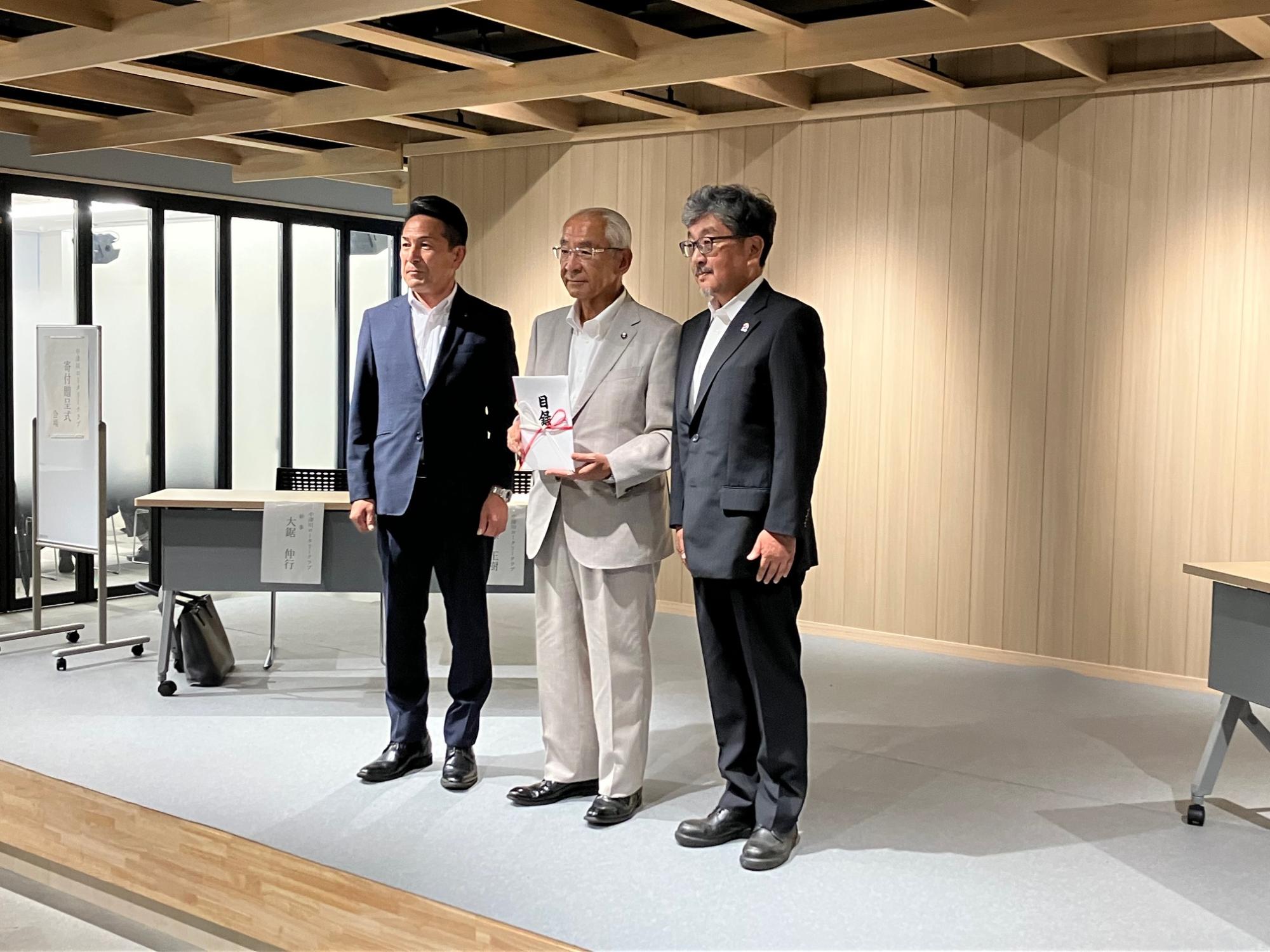 20230817中津川ロータリークラブから寄付