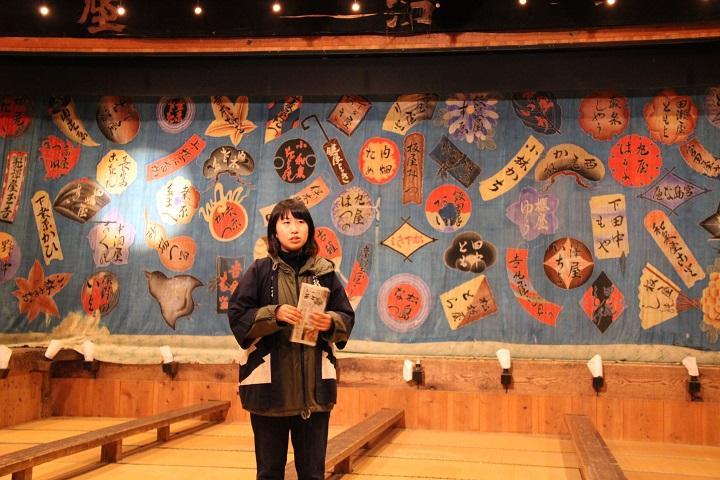 かしも明治座の娘引幕の写真