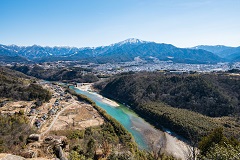 苗木城跡からの眺望
