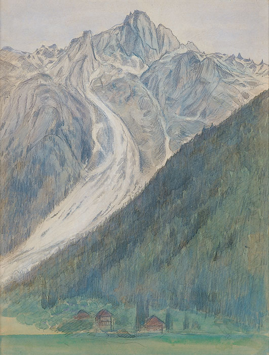 シャモニーの山A(東山魁夷)