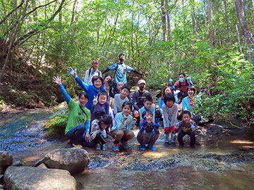 こんもり山源流ツアー集合写真