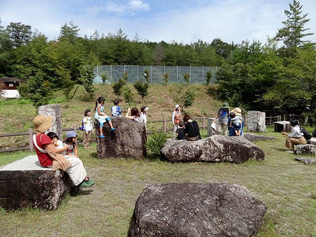 展石広場で