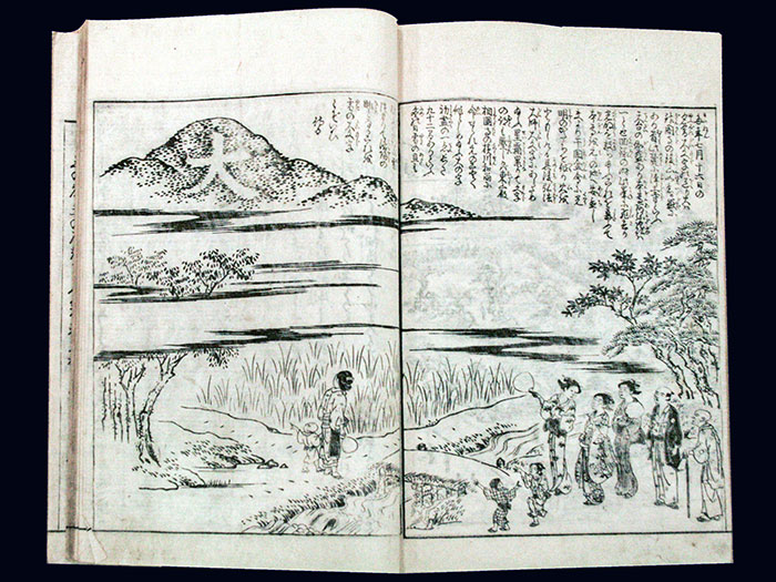 都名所図会「大文字の送り火」