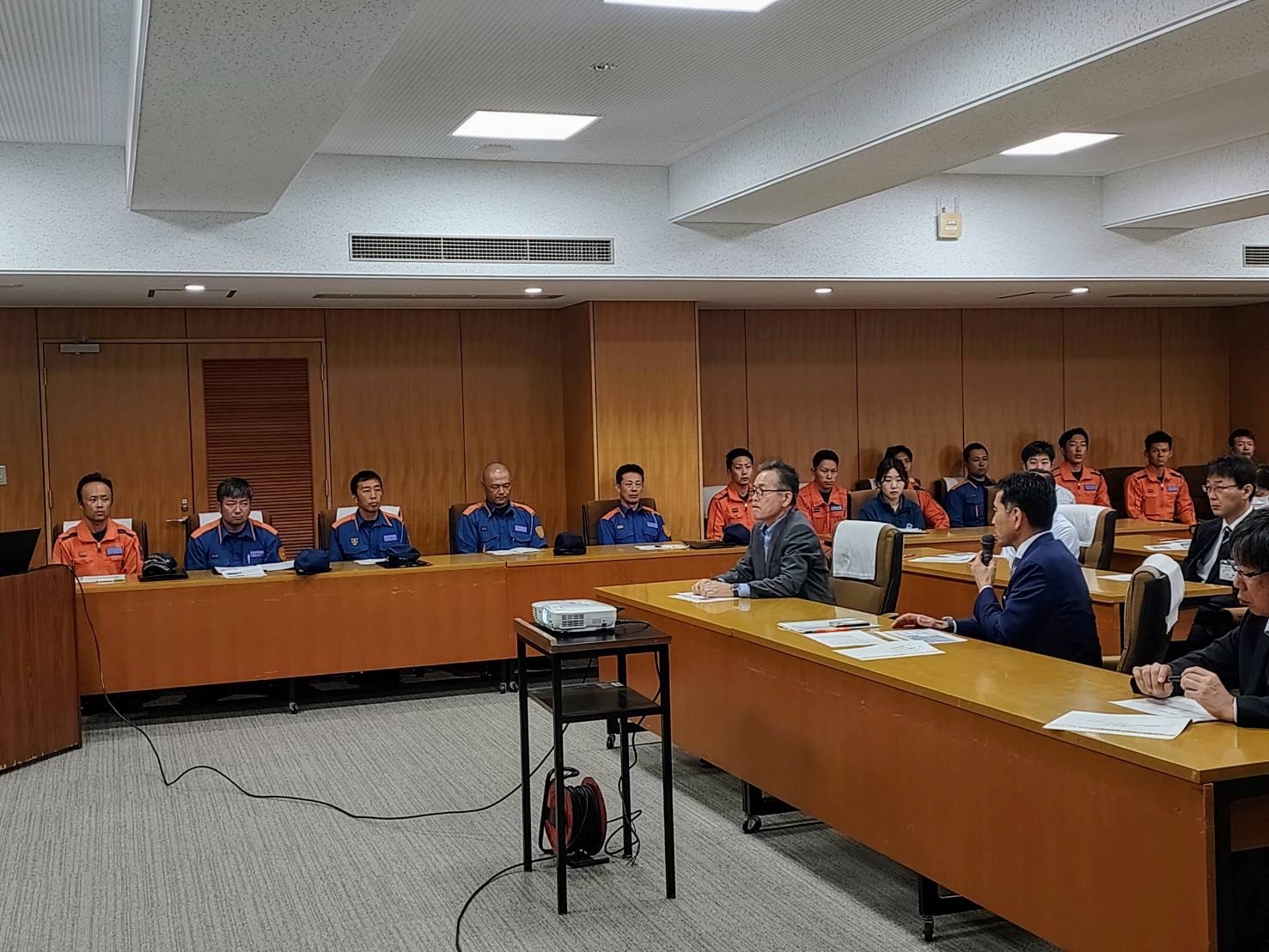 市長報告会の様子