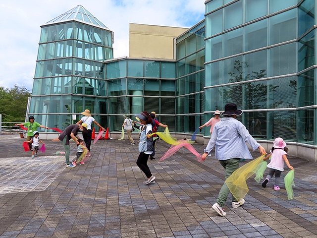 シフォン布で遊ぶ