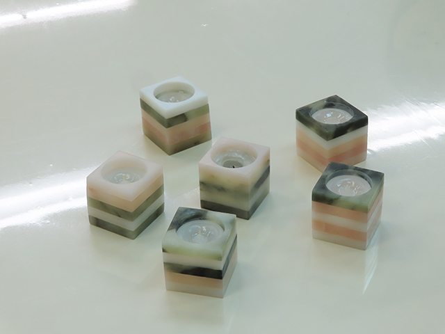 完成したキャンドル