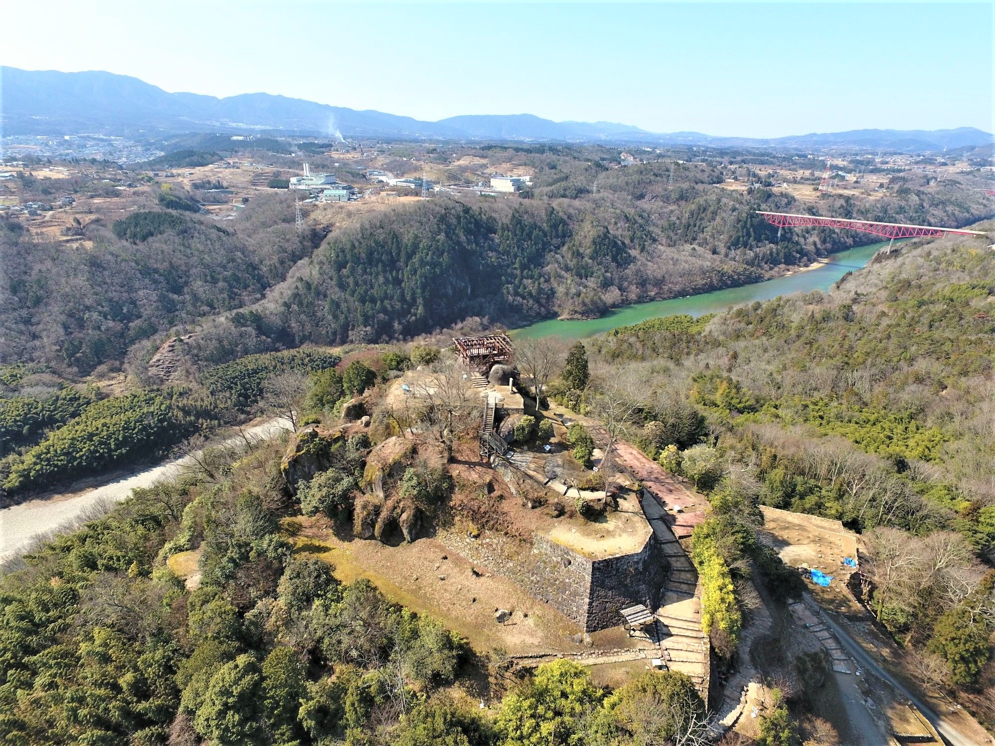 苗木城天守跡