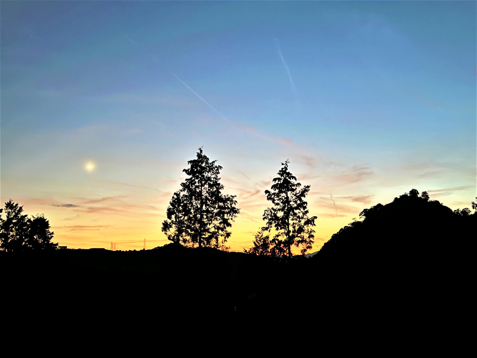 苗木城 夕日4