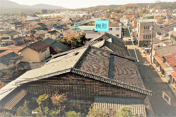 中津川宿の桝形