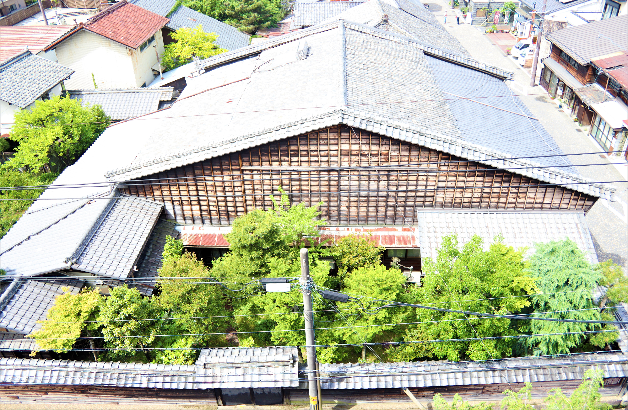 中津川市指定有形文化財 曽我家上空
