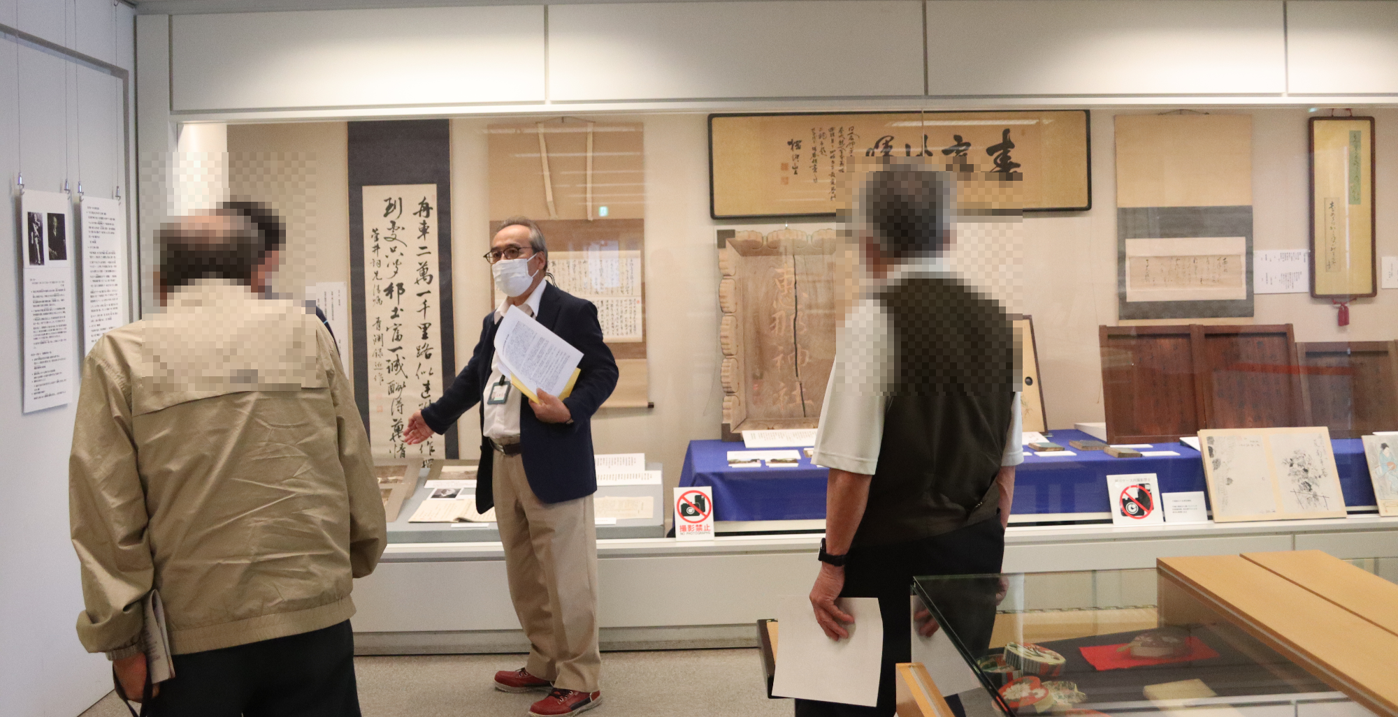 説明会の様子「渋沢栄一と中津川 ~町の発展に奔走した人たちと渋沢栄一~ 」