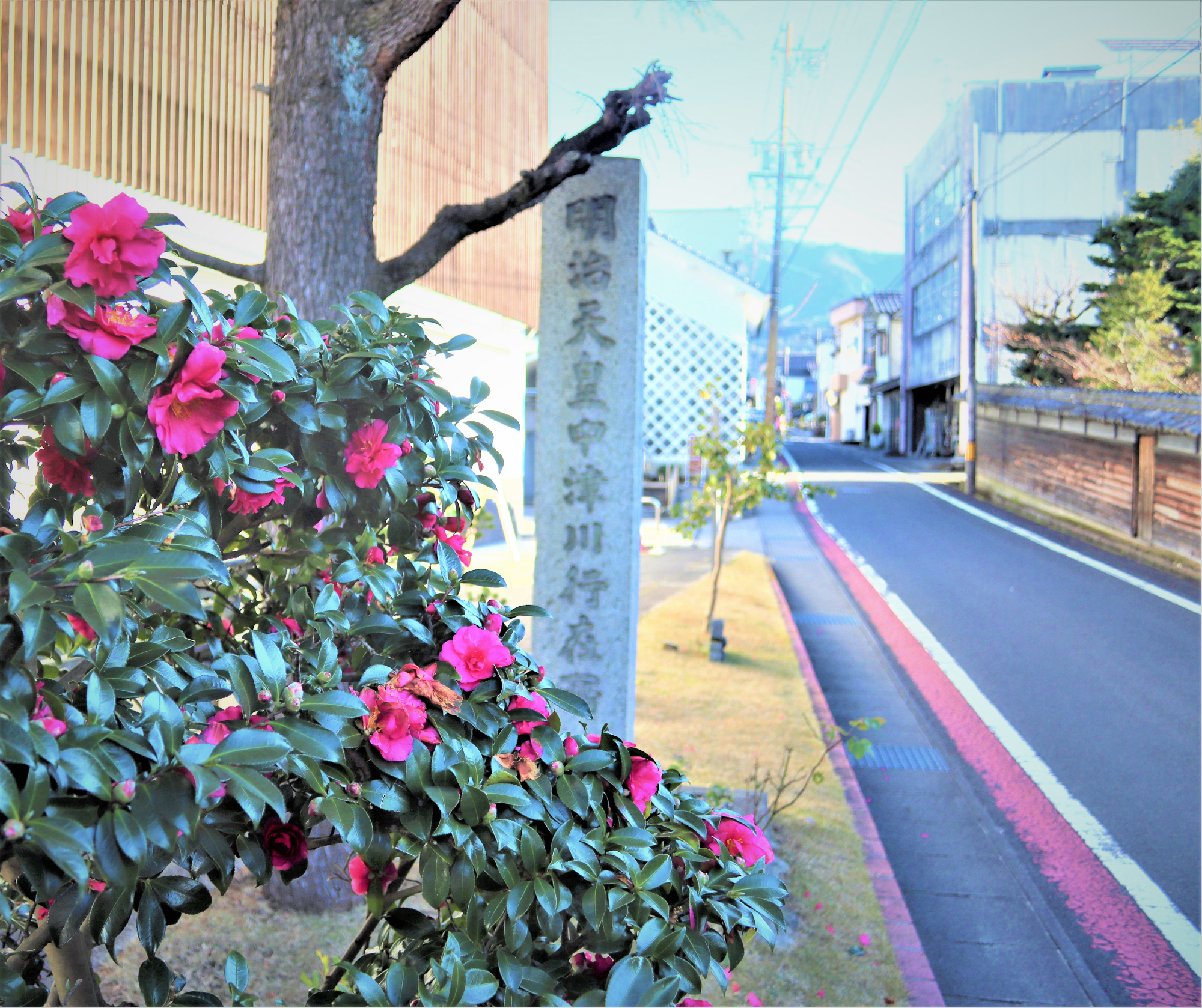 当館の横の明治天皇行在所