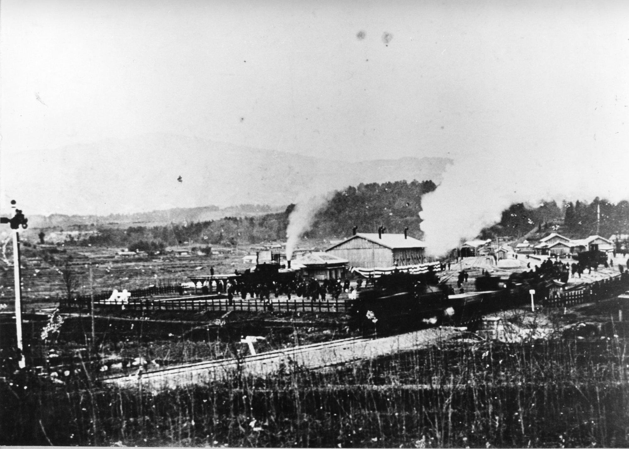 中央線中津川駅 明治35年