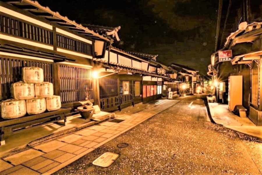 中津川宿下町