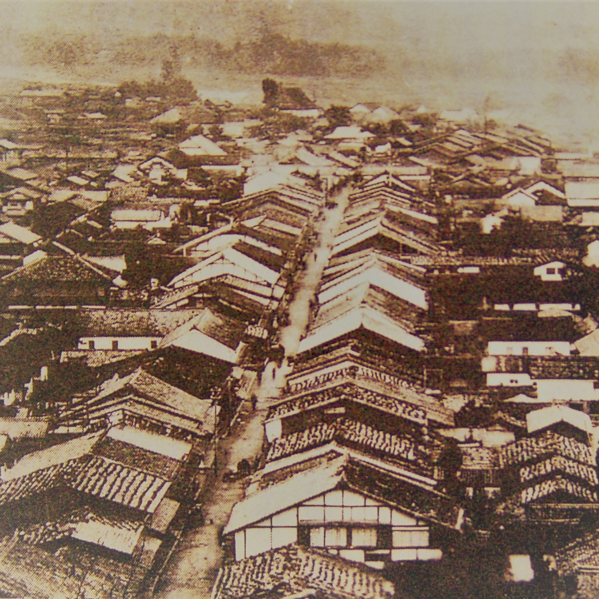 中津川宿 東から西 明治39年