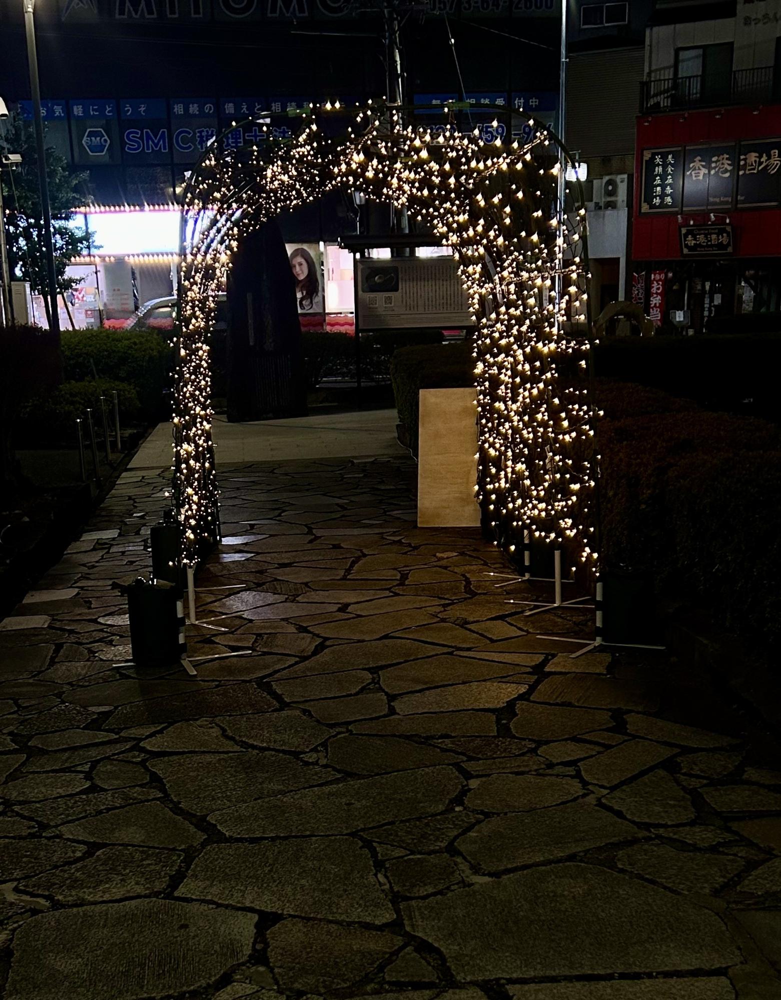 中津川駅前イルミネーション光の輪