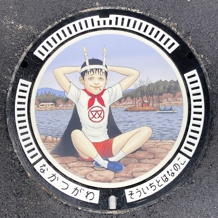 マンホールのアップ