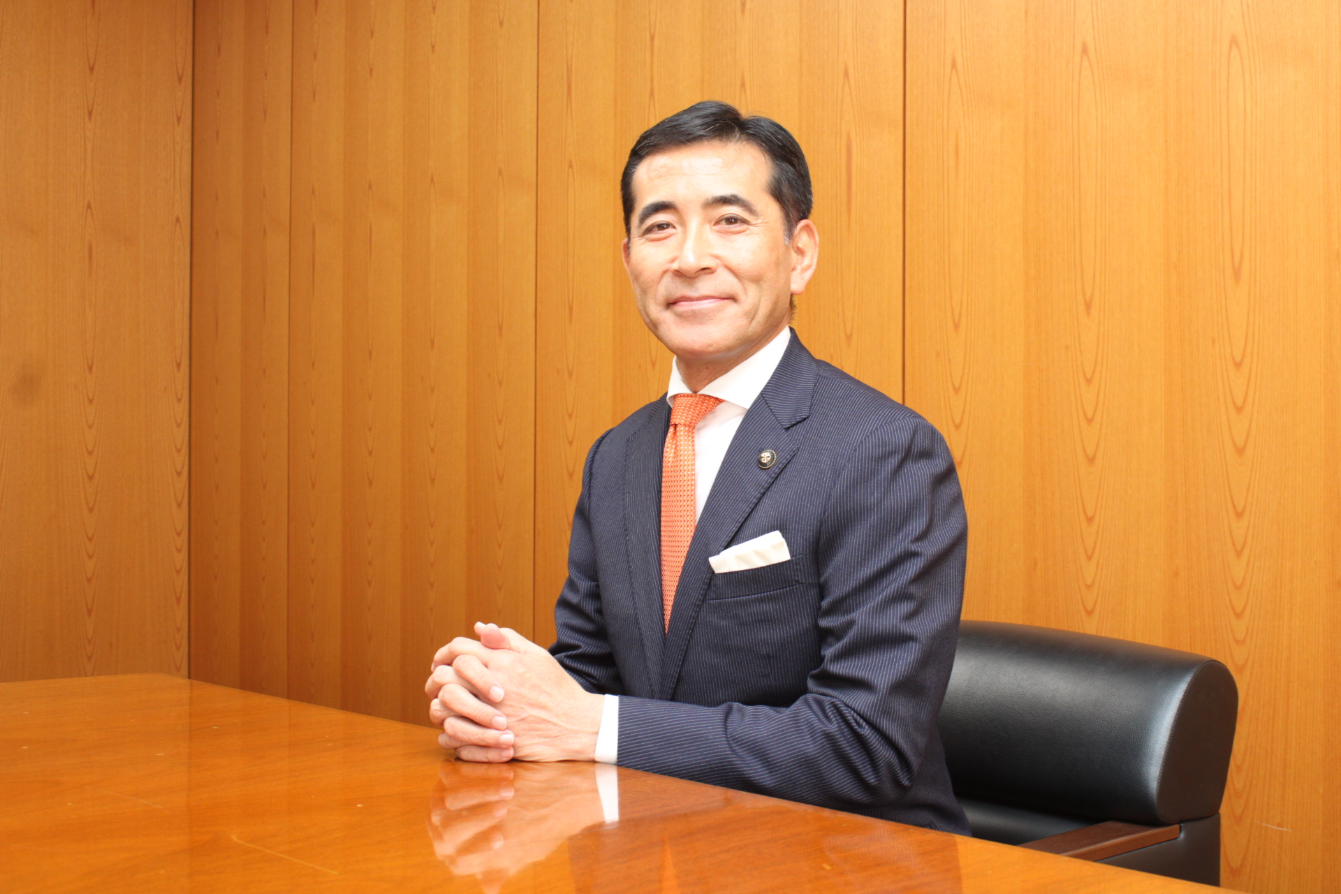 小栗仁志市長のあいさつ画像