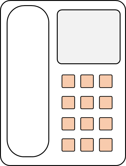 固定電話のアイコン
