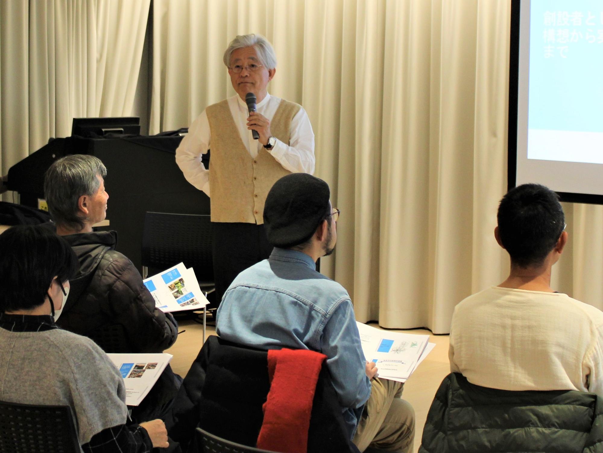 元ぎふメディアコスモス総合プロデューサーの吉成信夫さんのトーク＆交流会