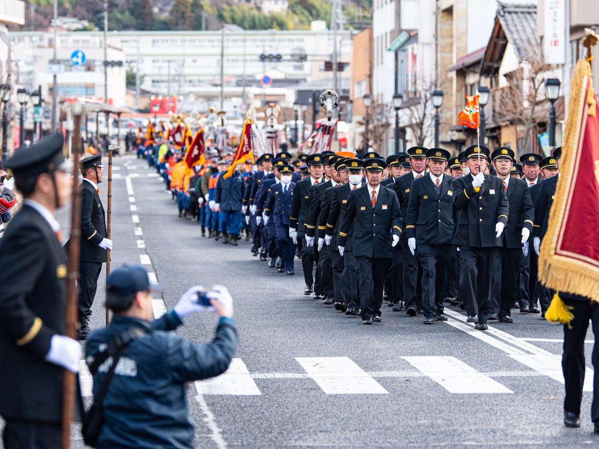分列行進の様子