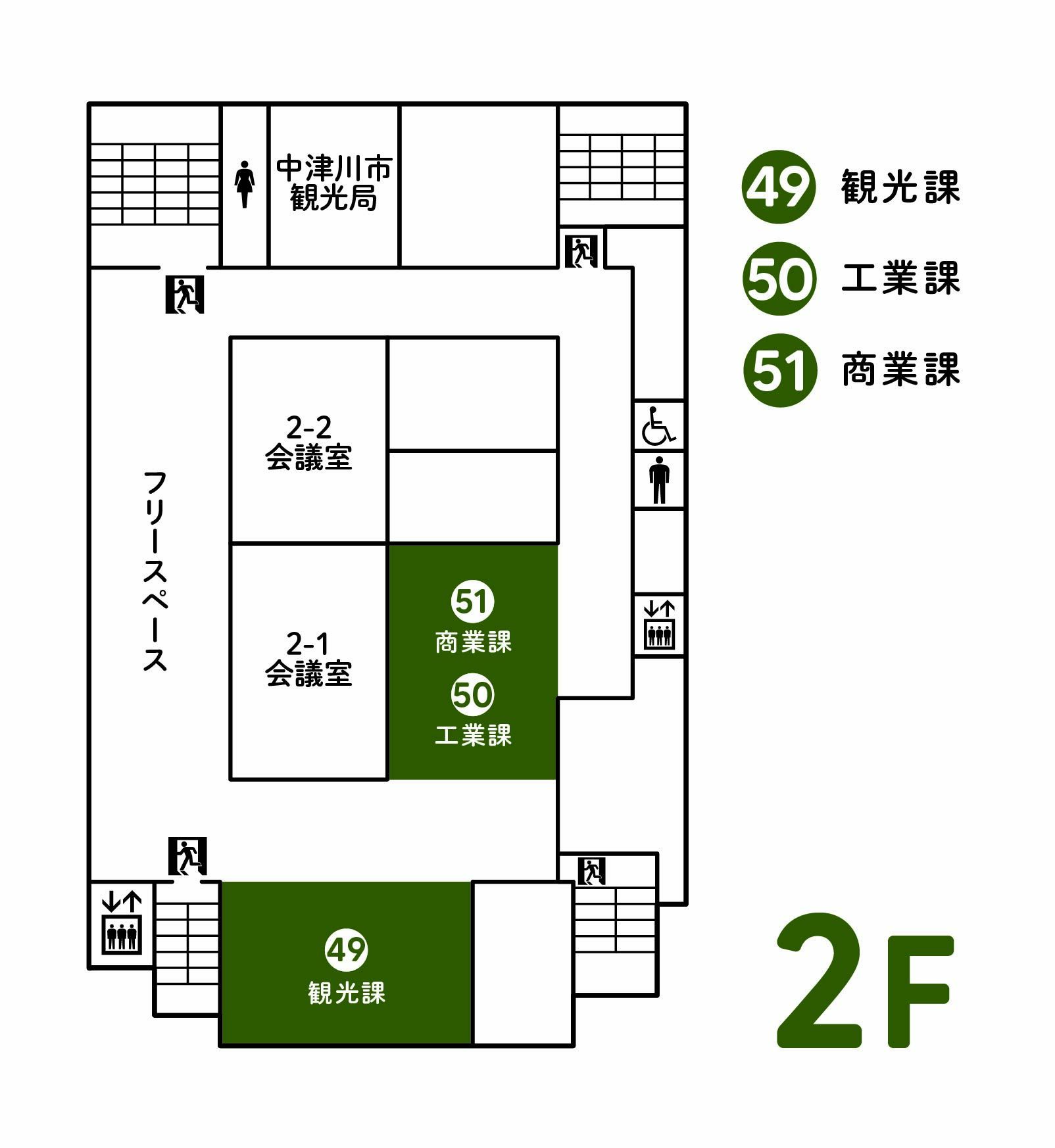 にぎわいプラザフロア図