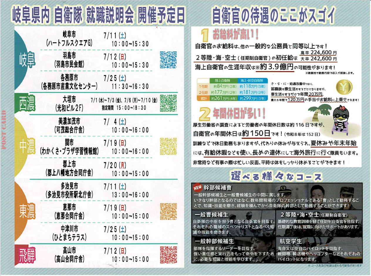 ダイレクトはがき裏面