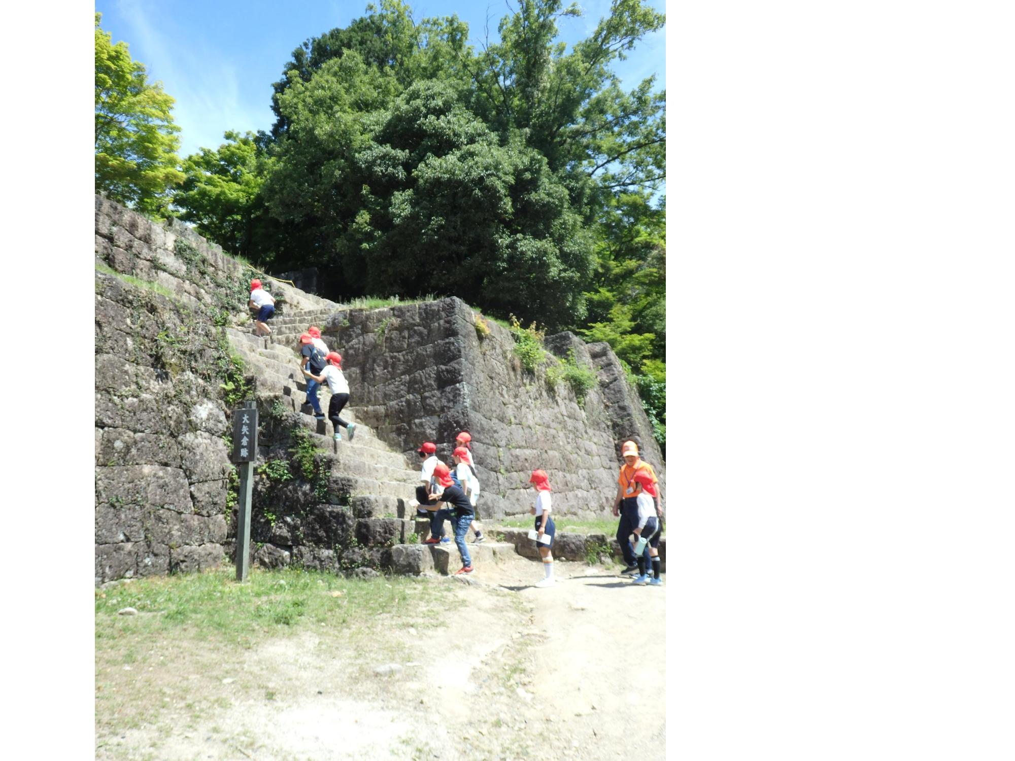 苗木城址見学1