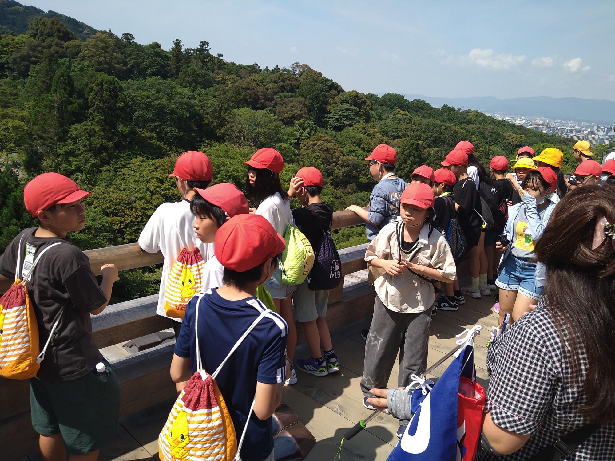 清水寺の上からの景色