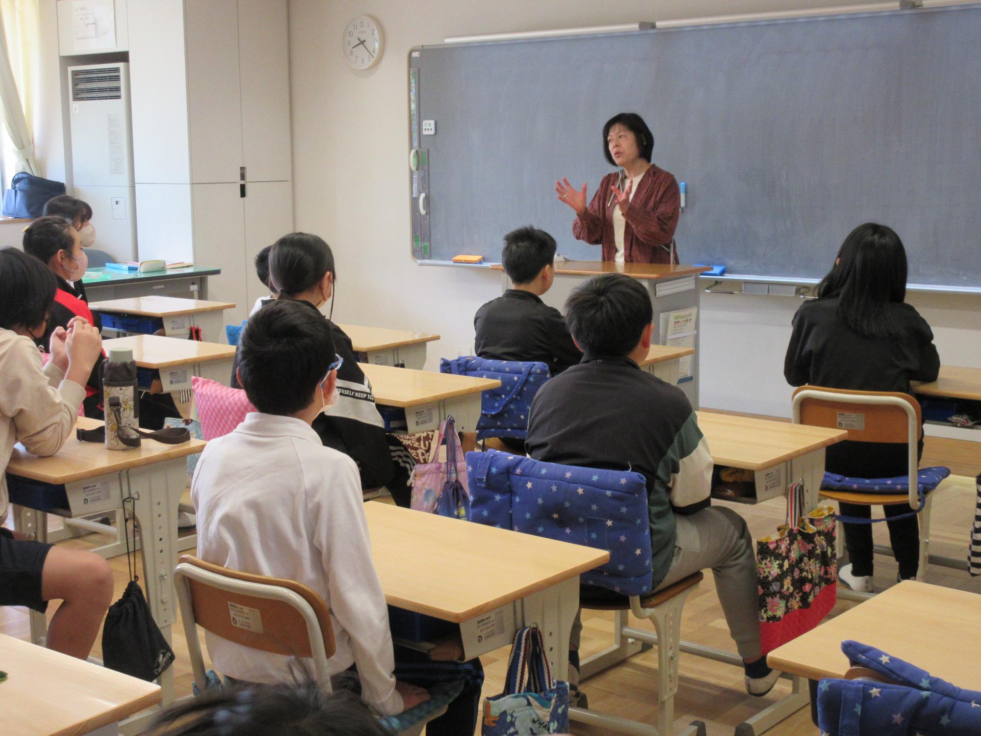 朝の会の様子