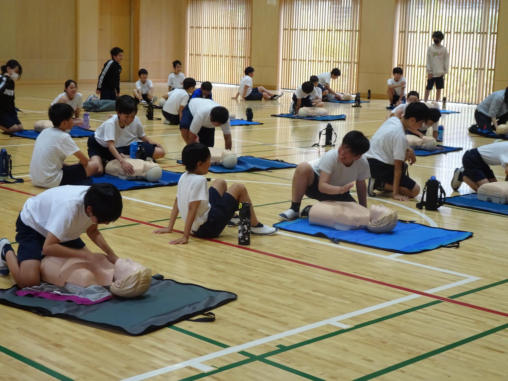 児童の救急救命法講習