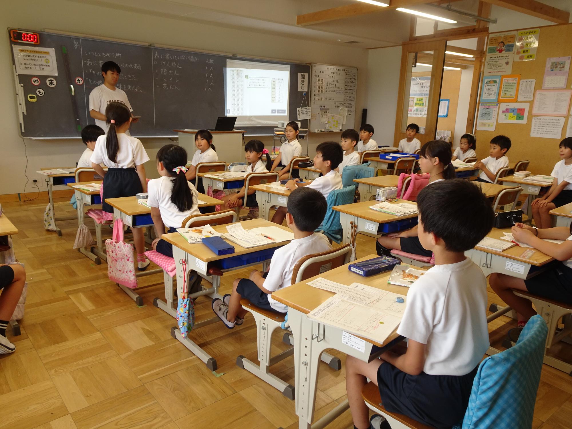 発言を聞く子ども
