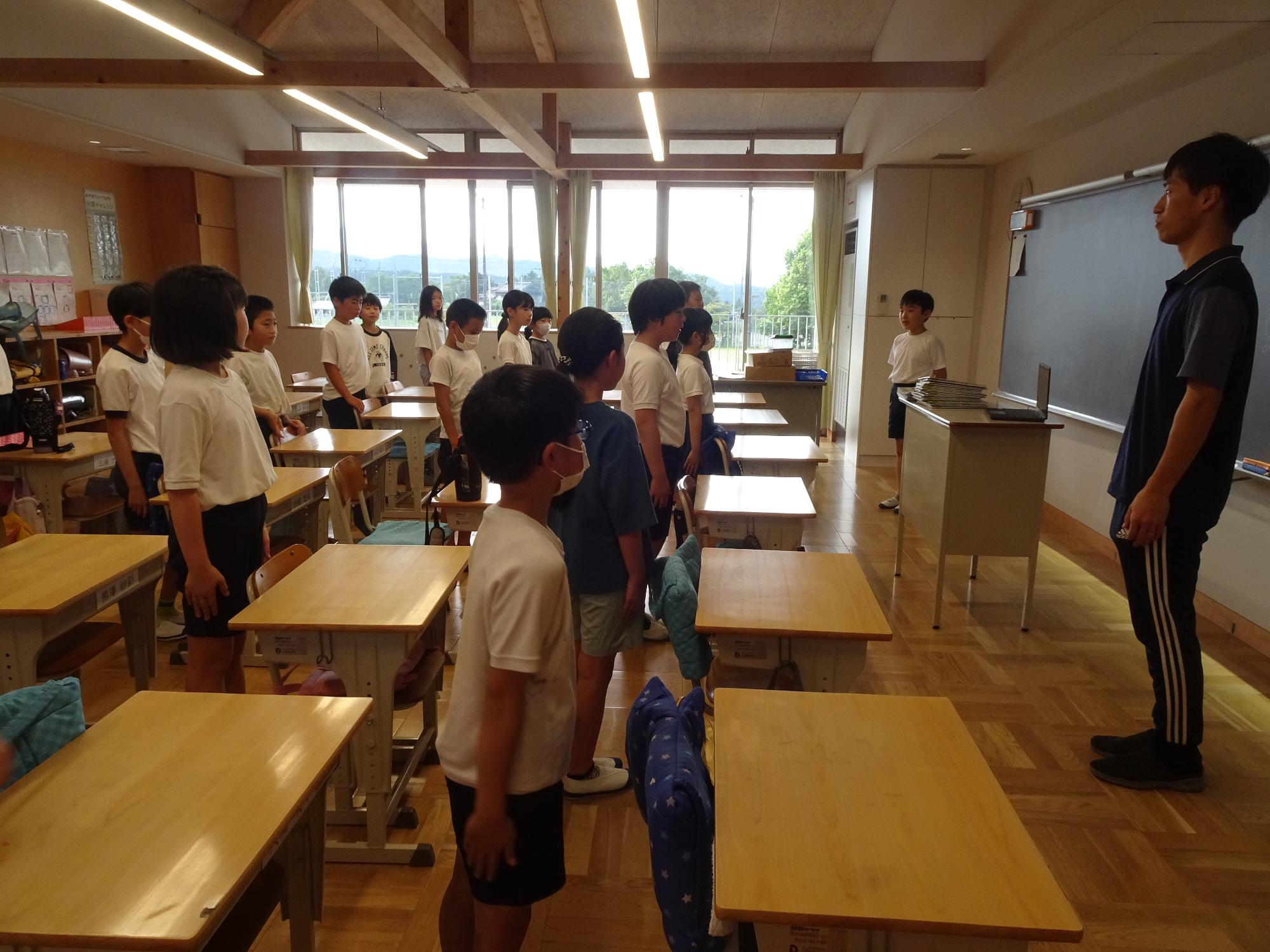 教室の子ども