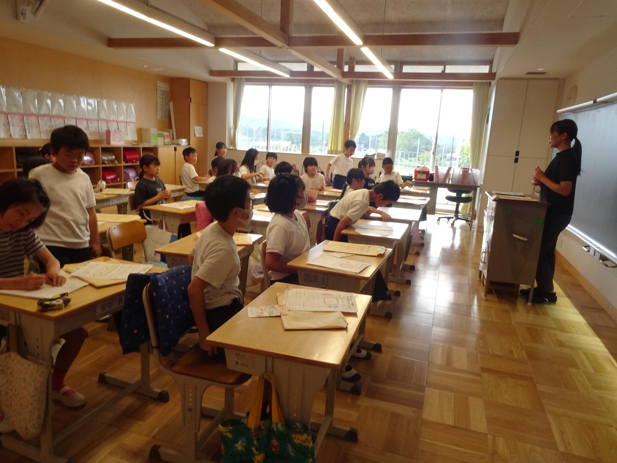 教室の子ども