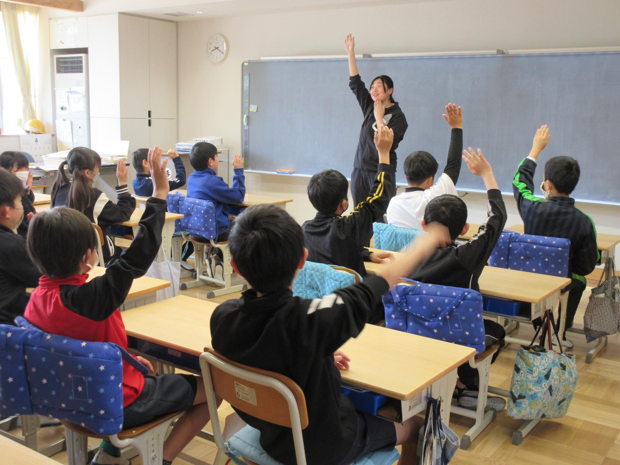 朝の会の様子