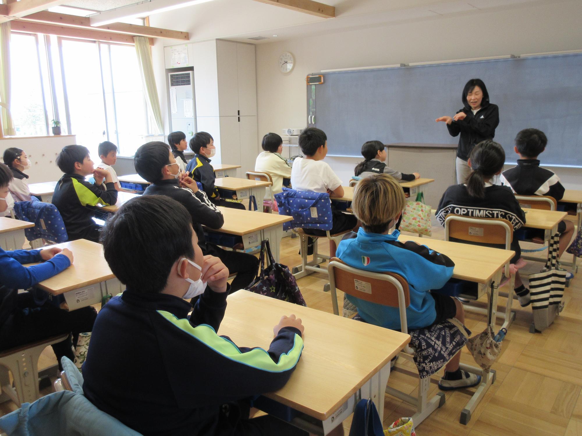 朝の会の様子