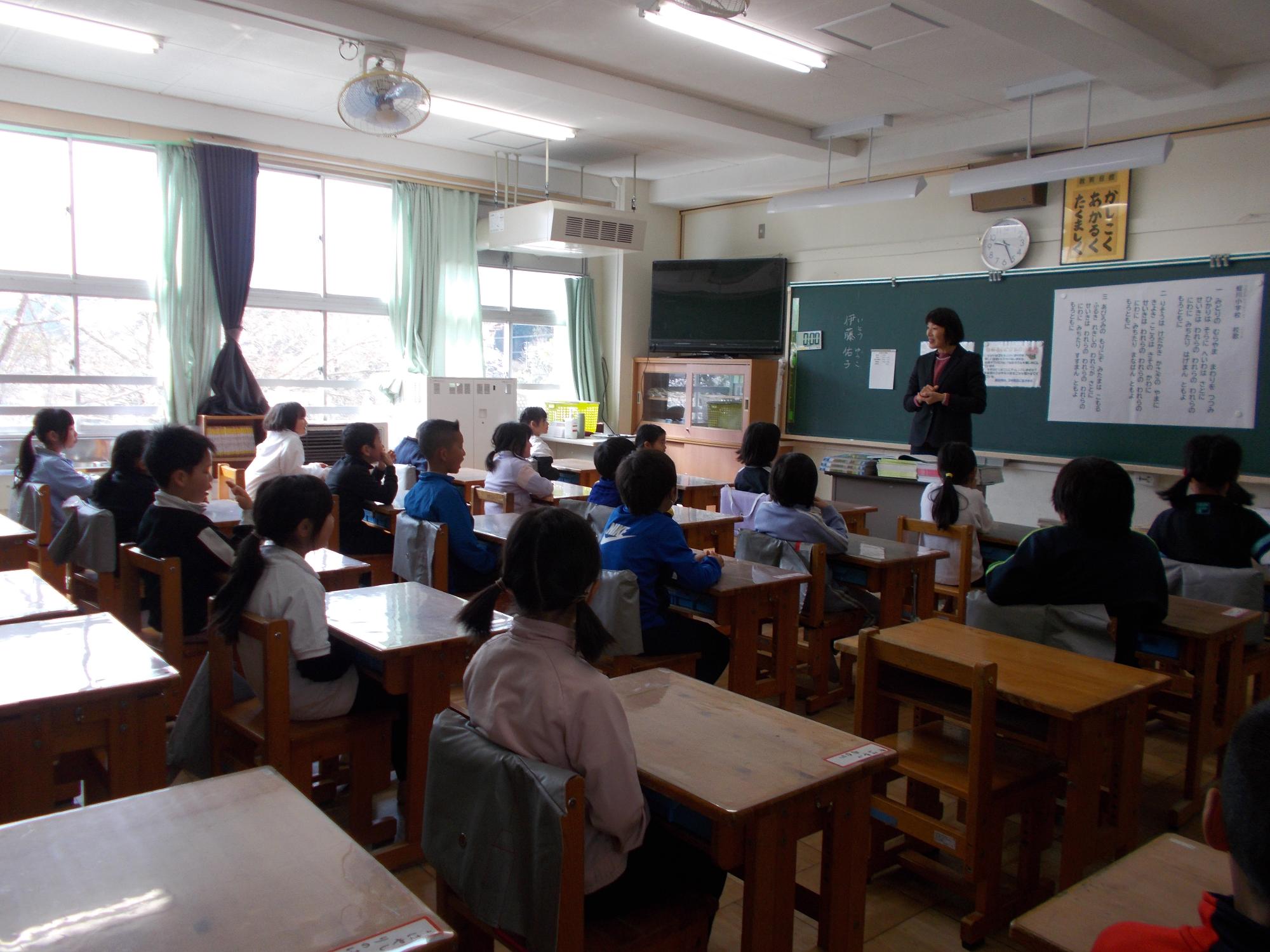 学級開きの様子