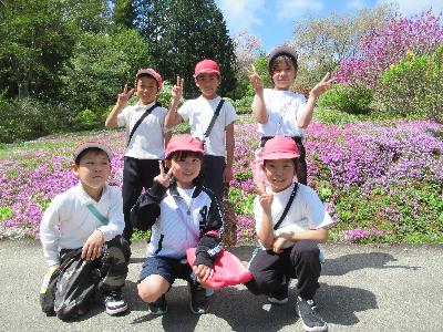 芝桜の前でパチリ3