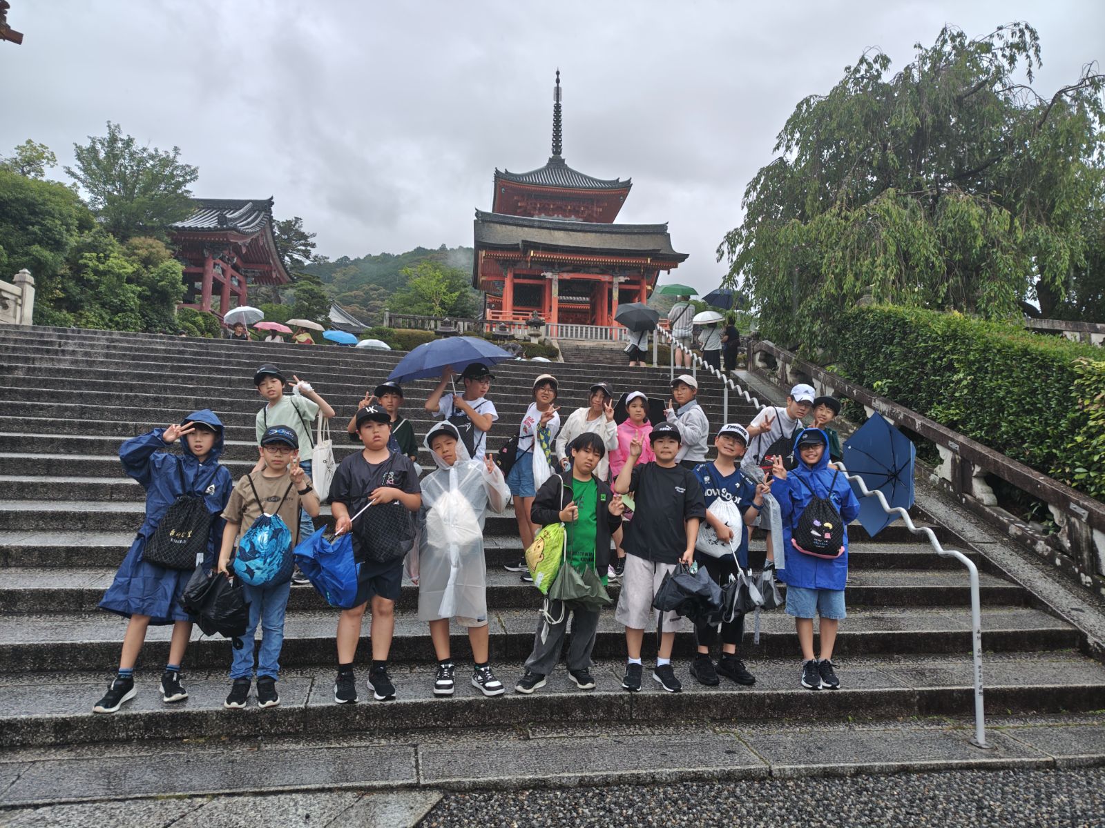 雨の清水寺
