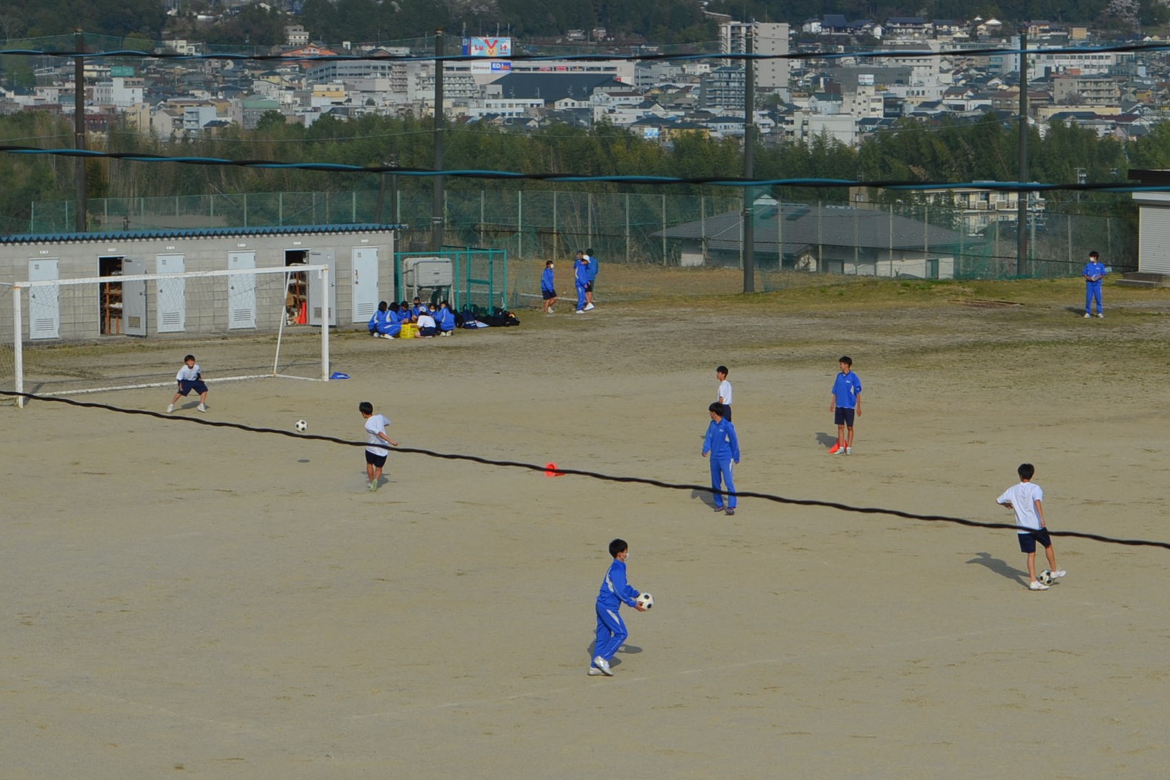 サッカー部の練習