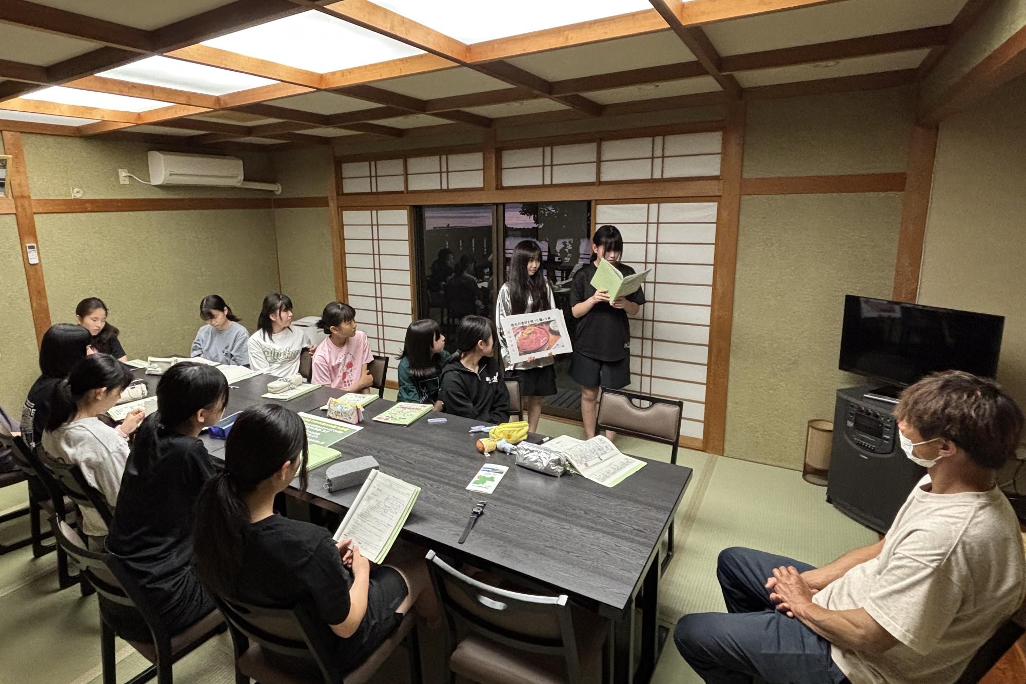 民宿の方との語らい
