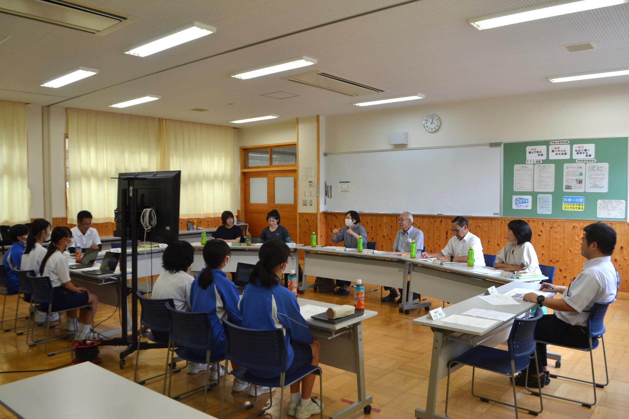 生徒との懇談会