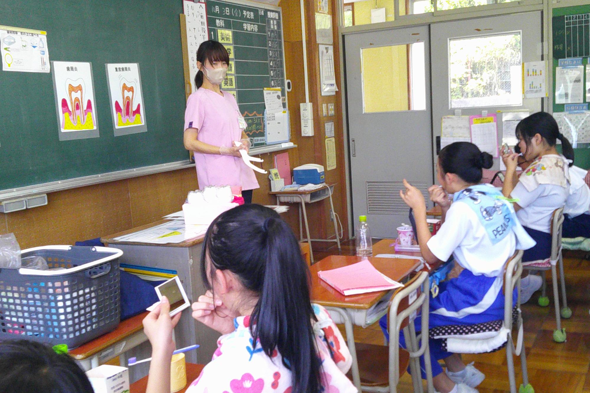 歯磨きの様子